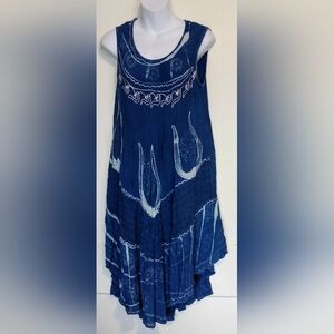 🌺BUNDLE ONLY🌺 Elegant Blue Boho Patterned Dress